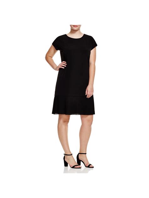 michael kors black dresses free shipping|Michael Kors black pleated dress.